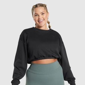 Gymshark Whitney Cropped Pullover -black